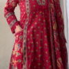 Vintage Bohemian Red Cotton Suit – A Blend of Tradition & Artistry