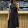 Midnight Black Mirror Work Cotton Kurta Set