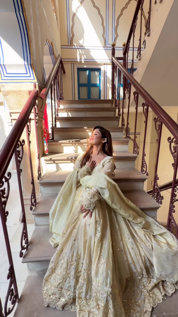 7002-1.png Ivory Luminescence: Scalloped Zari Anarkali Gown