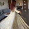 7002-2.png Ivory Luminescence: Scalloped Zari Anarkali Gown