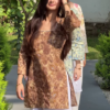 Blush Blossom: Floral Kurti with Palazzo & Dupatta Set