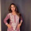 Onyx & Ivory: Monochrome Floral Chikankari Kurti