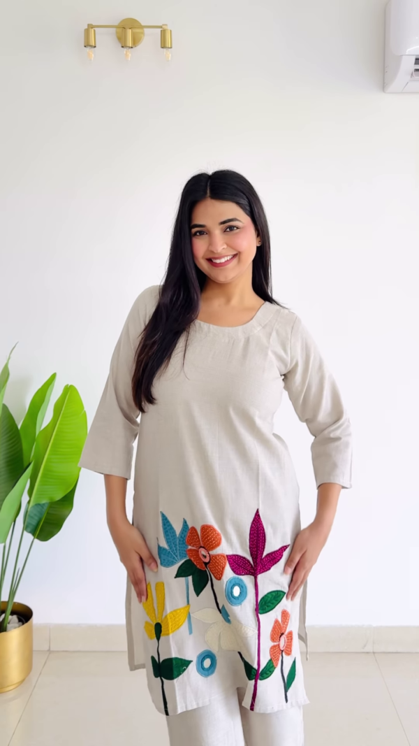 Lilac Whimsy: Tiered Garden-Stripe Midi Dress