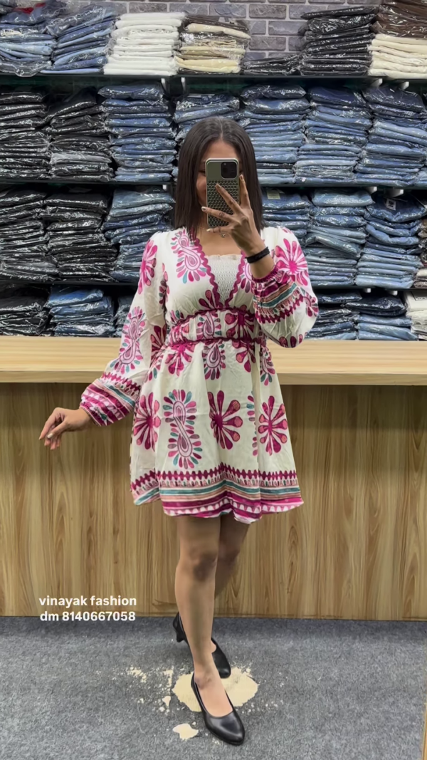 Bohemian Chic Floral Print Mini Dress