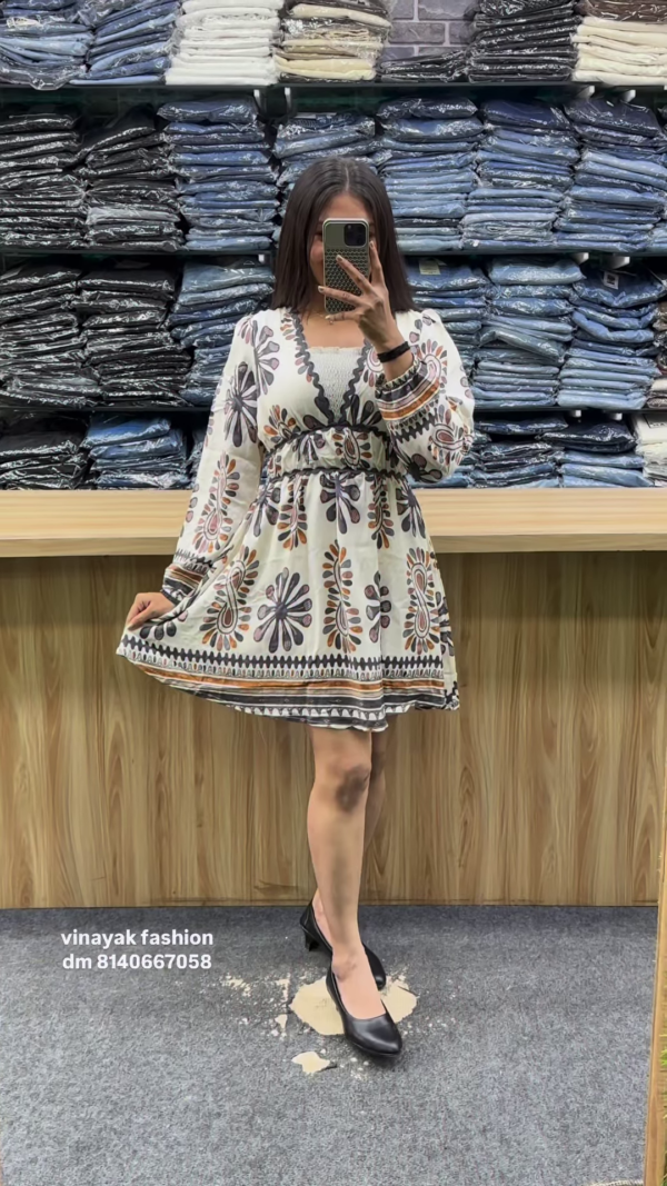 Bohemian Chic Floral Print Mini Dress