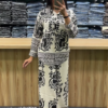 Monochrome Elegance Printed Co-ord Set