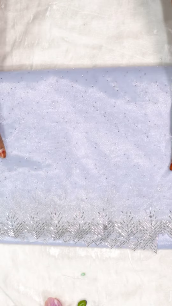 Ethereal Elegance Shimmer Net Dupatta