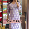 8002-3.png Citrus Bloom: Embroidered Lime Green Kurti & Palazzo Set