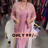 Lavender Frost: Pre-Stitched Satin Cocktail Saree Set