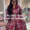 Wine Blossom: Floral Print Fusion Maxi Dress