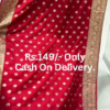 8016-1.png Crimson Heritage: Woven Banarasi Silk Festive Saree