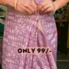 Lilac Folkway: Pre-Stitched Warli Art Co-ord Saree Set