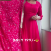 8019-2.png Rani Radiance: Elegant Anarkali Kurta & Embroidered Dupatta Set