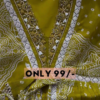 Olive Bloom: Angrakha-Style Printed Anarkali Kurta & Trouser Set