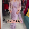 8025-3.png Lavender Luxe: Modern Pre-Stitched Saree with Embroidered Jacket & Belt Set