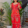 Tropical Bliss Pineapple Embroidered Halter Dress