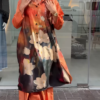 91-2.png Elegant Floral Printed Satin Co-ord Set