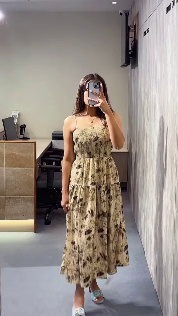 Floral Smocked Maxi Dress