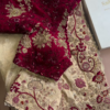 Maroon & Gold Embroidered Lehenga Set