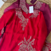 Elegant Wine Embroidered Kurta Set